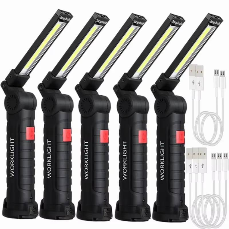 Renewable Energy Battery - Tragbare COB-LED-Taschenlampe, USB wiederaufladbar, Arbeitsleuchte, magnetische