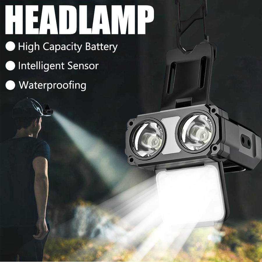 Renewable Energy Battery - Sensor COB LED Scheinwerfer Kappe Clip