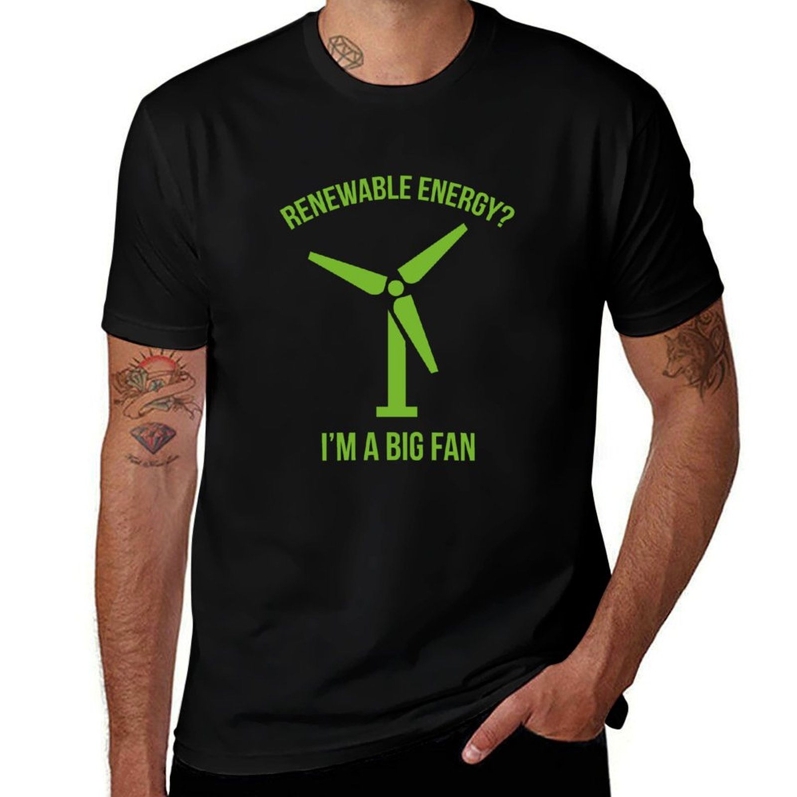 T-Shirt „Renewable Energy“ mit – Renewable Energy Graphics Bewertung und Preis